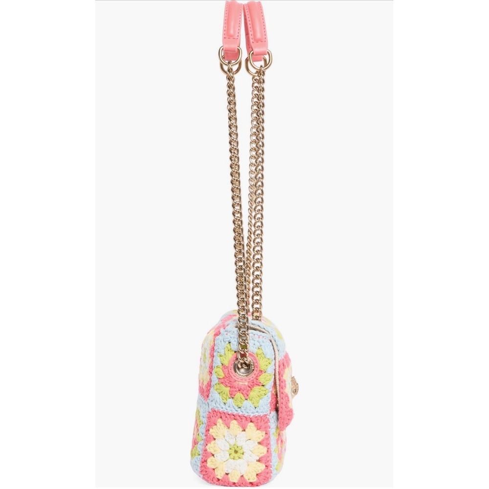 NEW Kurt Geiger London Medium Kensington Crochet Floral Chain Shoulder Bag - Picture 3 of 16